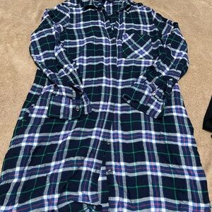 Pendleton + Gap Blue and Green Plaid dress